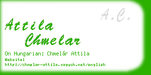 attila chmelar business card